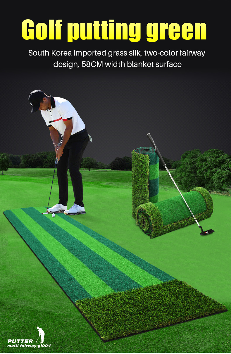 PGM GL004 Di Động Trong Nhà Và Cửa Tập Golf Thảm Xanh