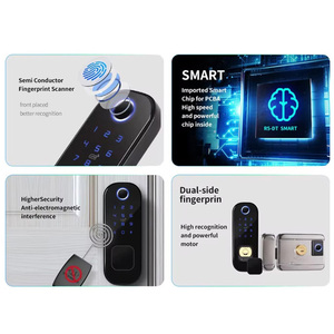Smart Lock WIFI Tuya Ttlock APP-Steuerung Finger abdruck Elektronischer digitaler Touchscreen Tastatur Code Schlüssel Smart Türschloss - Product Image 5