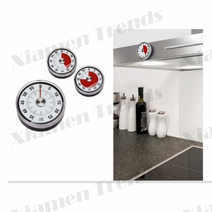 Cute table rotary rotating desk dial alarm analog kitchen fridge magnet custom countdown clock timer di cottura con logo di marca - Product Image 5
