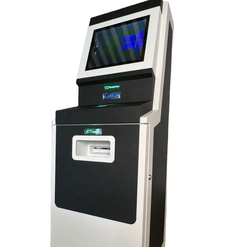 Kiosk sistemi yüksek doğrulama oranı nakit geri dönüşüm nakit depozito ve çekilme ATM makinesi parçaları ekmek ekmek kahve dükkanı
