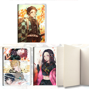 A5 18*13CM <strong>Demon</strong> Slayer: Kimetsu No Yaiba Tanjirou Nezuko Kokushibo Akaza Inosuke Cartoon Anime Note Book Notepad Diary