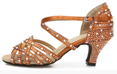 Brown 6cm heel with suede sole