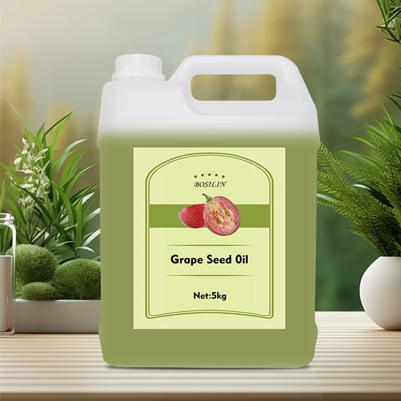 Aceite de semilla de uva 100% Aceite de semilla de uva orgánico natural puro Suministro a granel Aceite esencial prensado en frío para el cuerpo OEM/ODM