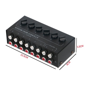 CX600 Mini Mezclador Estéreo Pasivo de 6 Canales Conector de audio RCA Multicanal para grabación de audio y video en estudio en vivo - Product Image 6