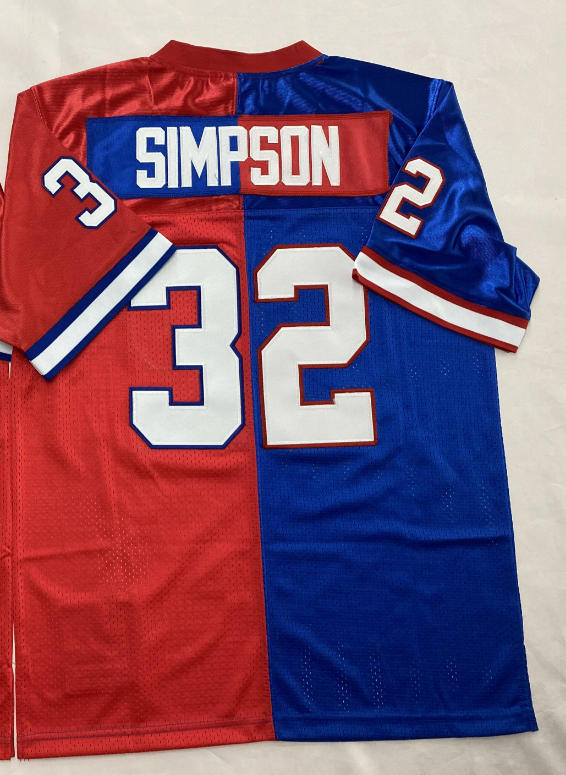 32 OJ Simpson Rouge Bleu
