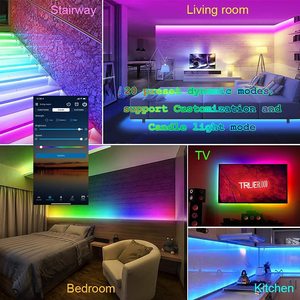 LED WiFi 4-pin RGB <strong>Controller</strong>, <strong>Light</strong> Strip <strong>Control</strong> Box WiFi IR Wireless Remote <strong>Control</strong> Suitable for All 4-pin 10mm Strip <strong>Lights</strong> - Product Image 6