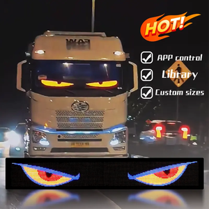 LED-Bildschirm Licht Auto Eye Panel App-Steuerung Flexible Ojos LED Para Autos Camion LED-Zeichen Anzeige für LKW Windschutz scheibe Augen - Product Image 1