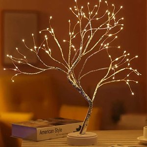 108 <span class=keywords><strong>LED</strong></span>銅線ストリングライトバッテリー/USB式ツリーライト、RCベッドルームデスクトップフェアリースピリットナイト装飾照明付き - Product Image 4