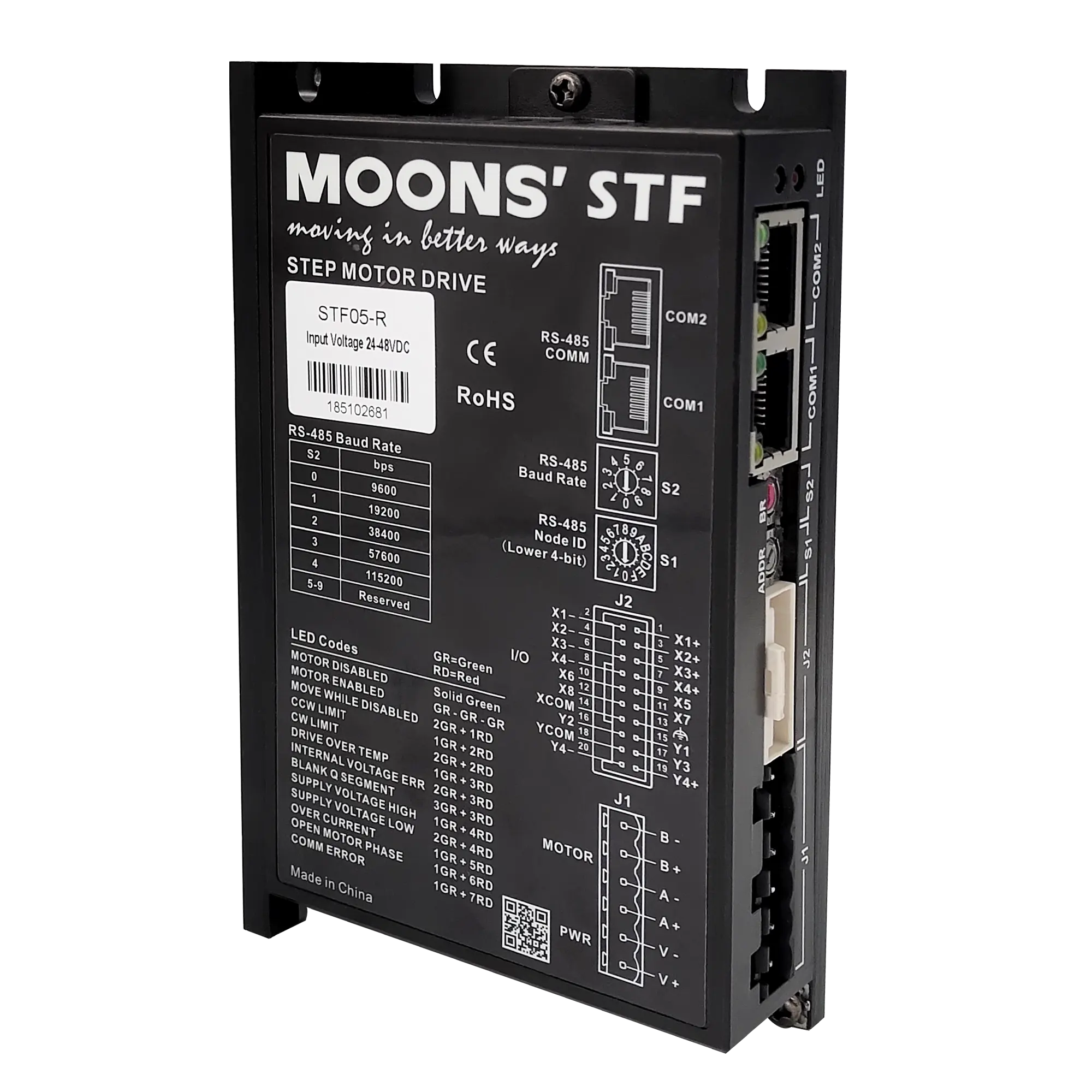 LUNES haute performance 24-70VDC 10a moteur pas à pas Modbus RS-485 CANopen EtherNet/IP EtherCAT 2 phases moteur pas à pas