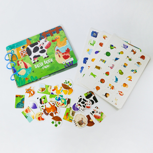 実用的なスキル幼児早期教育玩具家畜シリーズ忙しい本段ボール子供のための静かな本 - Product Image 4