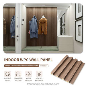 Thiết kế mới bán buôn cao trang trí nội thất WPC slat Bảng điều khiển chống mốc dễ dàng để làm sạch rãnh WPC Bảng điều khiển cho không gian trong nhà - Product Image 4