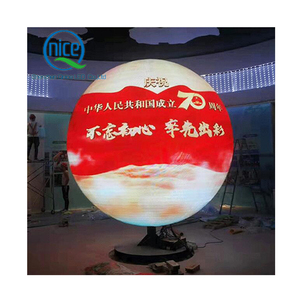 หน้าจอ LED Global LED Video Ball สำหรับเวทีอีเวนท์โชว์ไนท์คลับโมดูลนุ่ม3D HD Sphere หน้าจอแสดงผลวิดีโอบอล