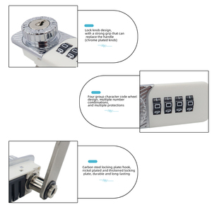 Furniture Cabinet Drawer Number Password Plastic 4 Code Digital Combination Cam <strong>Lock</strong> with Master <strong>Key</strong> - Product Image 4