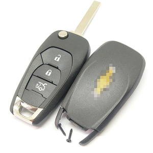 Modifizierte <span class=keywords><strong>Flip</strong></span>-Taste-Schale Original C-hevrolet <span class=keywords><strong>2</strong></span>-Taste-Fernstehtaschen-Schale HU100 mit Notschlüsselanzeige und Logo