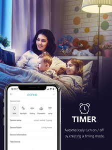 KONKE akıllı ev uzaktan kumanda desteği Alexa google asistan siri Zigbee ışık anahtarı - Product Image 6