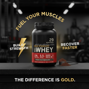 Tiêu chuẩn vàng đôi giàu sô cô la <span class=keywords><strong>Whey</strong></span> Protein bột 24g protein 5.5g BCAAs 29 phần ăn chất cấm được thử nghiệm cho người lớn - Product Image 2