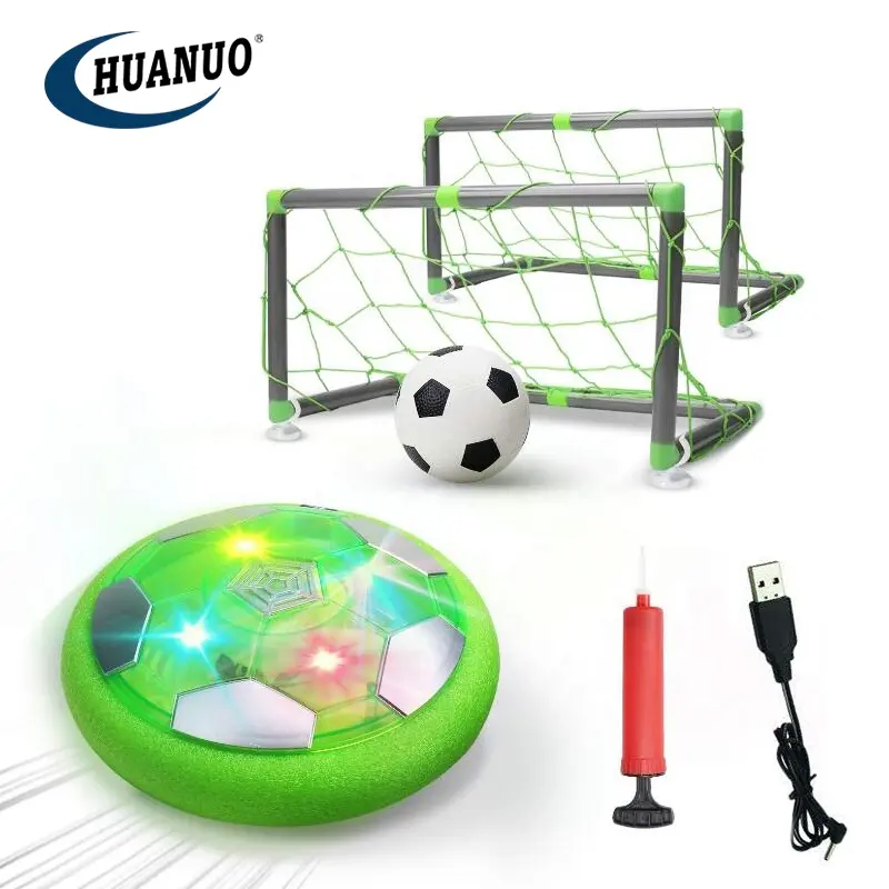Bola de futebol elétrica usb de plástico infantil, brinquedo de esporte com luzes flutuantes