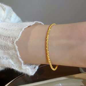 GT 18K Gold Plated Stainless Steel <strong>Chain</strong> <strong>Bracelets</strong> for Light Luxury Style - Product Image 5