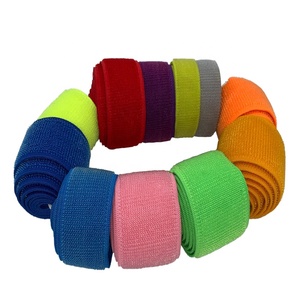 5cm Colorido Fuerte Elástico Un-Napped Loop Velcroes personalizados Nylon y poliéster Gancho y correa de bucle - Product Image 5