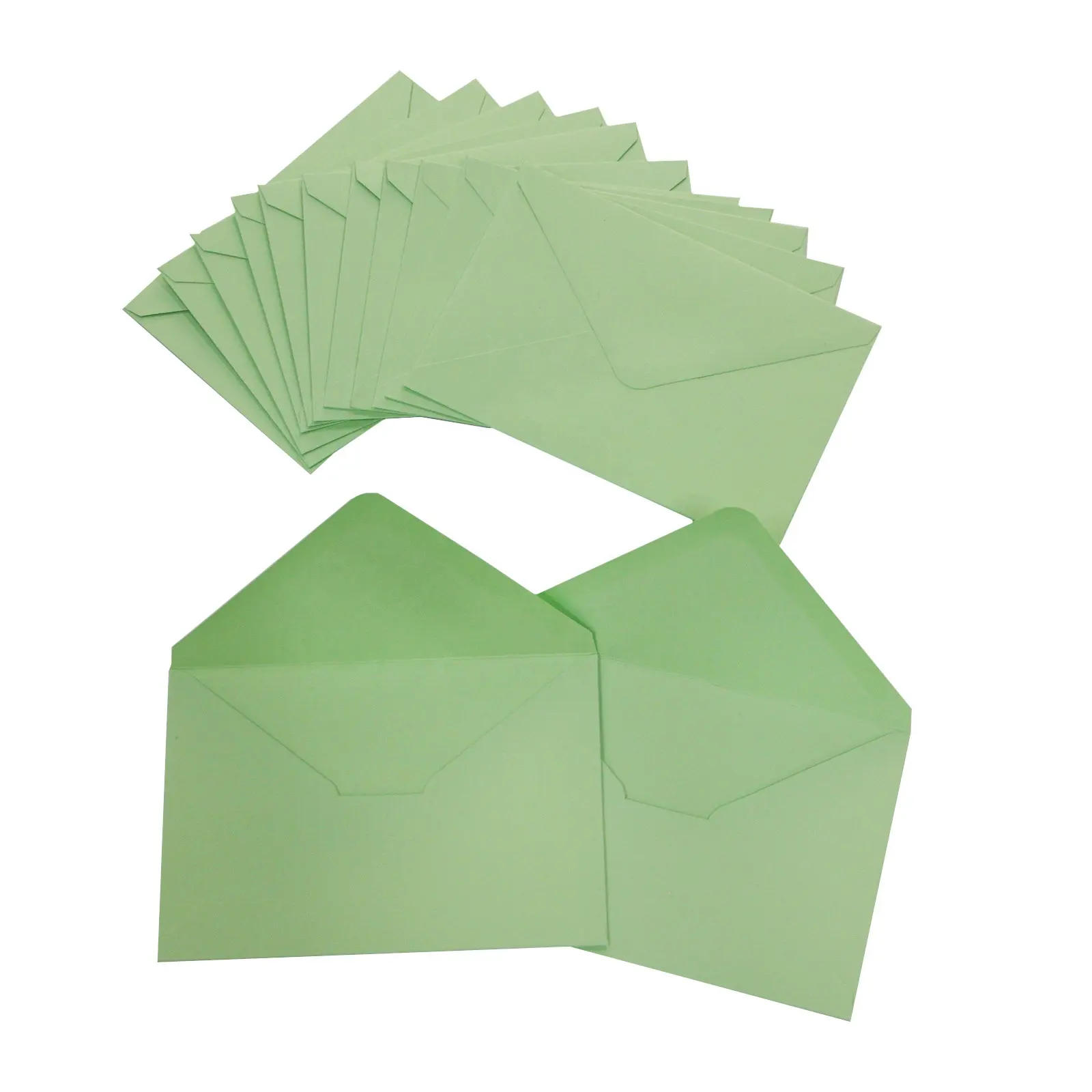 Busta di invito verde con ricevuta personalizzata lussuosa per carta di matrimonio o biglietto di auguri o biglietto di ringraziamento