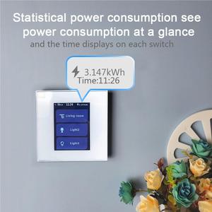2024 Lanbon L8 LCD wifi akıllı anahtar, <span class=keywords><strong>5</strong></span> modeli 1 akıllı dokunmatik anahtarı akıllı yaşam ile çalışmak & TUYA