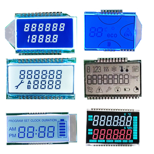 Pantalla monocromática LCD personalizada de fábrica Pantalla LCD de 7 segmentos para medidor de temperatura/energía del termostato