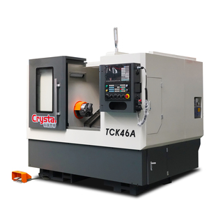 Máquina de torno TCK46A Centros de torneado de cama inclinada con mandril hidráulico Torno CNC multifuncional