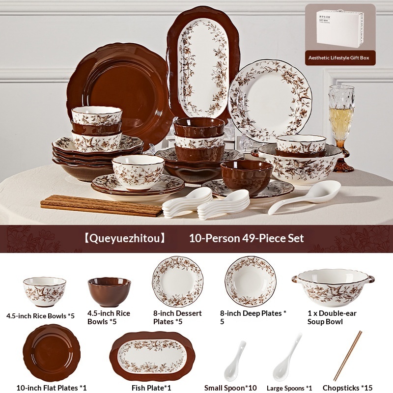 Coffret 49 pièces avec bol à soupe - coffret cadeau