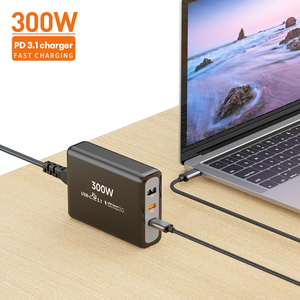 330W Smart XT60 GaN Charger 1C1A <strong>Output</strong> Compatible <strong>Multiple</strong> Devices Universal Use EU US Socket Standard <strong>Adaptive</strong> OTP Protection - Product Image 2