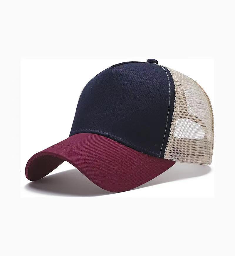 Bleu marine et rouge foncé
