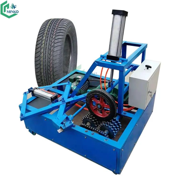 forklift tire ring cutting machine waste tire circle cutter recycling machine