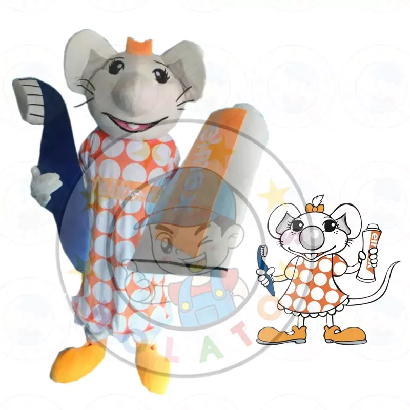 Disfraz personalizado de Mascota, disfraz de ratón