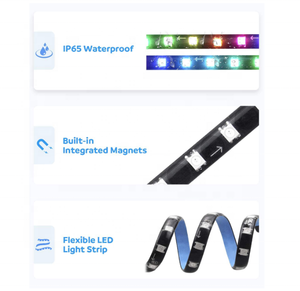 PC RGB LED Luci di Striscia Magnetica HA CONDOTTO LA Luce di Striscia per il Caso del PC di Illuminazione FAI DA TE 5V 3-pin ARGB intestazioni Compatibile con la Scheda Madre - Product Image 4