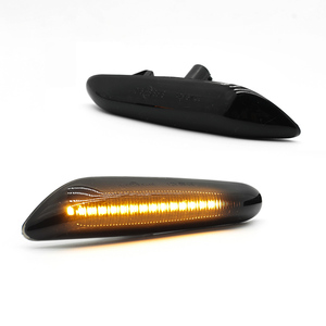 Amber Dynamic Turn signal Lamp with Smoke Black Len Flow Side Blinker Indicator Yellow Sequential <strong>Led</strong> Car Side Marker Light - Product Image 2