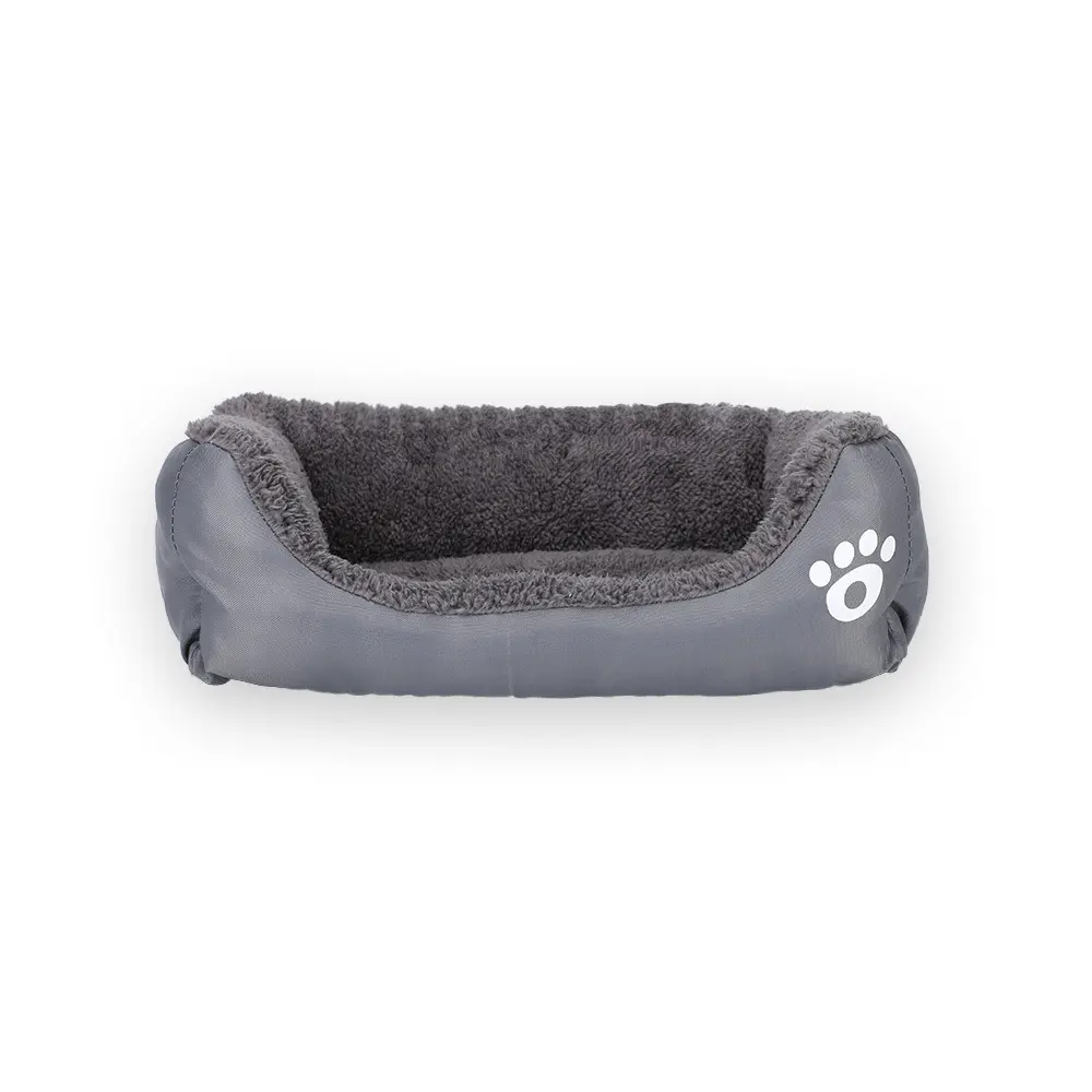 Online Hot Verkoop Candy Kleur Poot Gedrukt Anti Slip Zachte Warme Kat Hond Bed Verwarmde Pet Bed