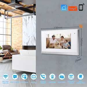Videoportero de 2 vías de 2 cables para sistema de intercomunicación de varios apartamentos, Timbre de Color de 7 pulgadas, cerradura de puerta electrónica, seguridad para el hogar - Product Image 4