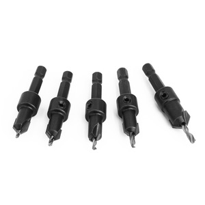 Ayarlanabilir sondaj pilot delik vida boyutları ağaç İşleme matkap it set hızlı değişim ahşap kesici tungsten hss havşa matkap ucu - Product Image 6