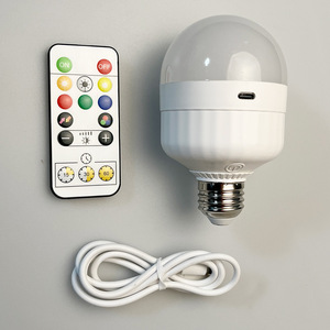 Chất lượng cao USB sạc Led cắm trại đèn RGB ánh sáng bóng đèn E26 E27 trang trí nội thất thông minh ánh sáng bóng đèn - Product Image 4