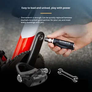 สำหรับ Garmin RS200แรลลี่/RK200แรลลี่เครื่องวัดพลังงานแป้นเหยียบสองด้านสำหรับจักรยานเสือหมอบและ BMX ทำจากอะลูมิเนียมอัลลอยที่ทนทาน