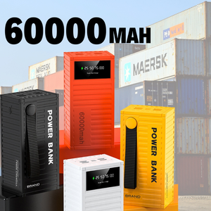 益森60000毫安时储能大容量容器4输出USB 2输入快速充电户外储能