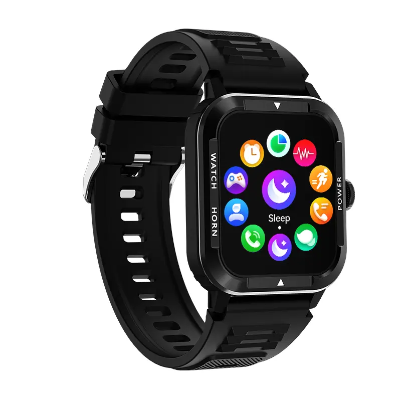 Novo relógio inteligente recarregável sem fio, pulseira de liga de sílica gel, monitor de freqüência cardíaca, compatível com celulares IOS Android Pro