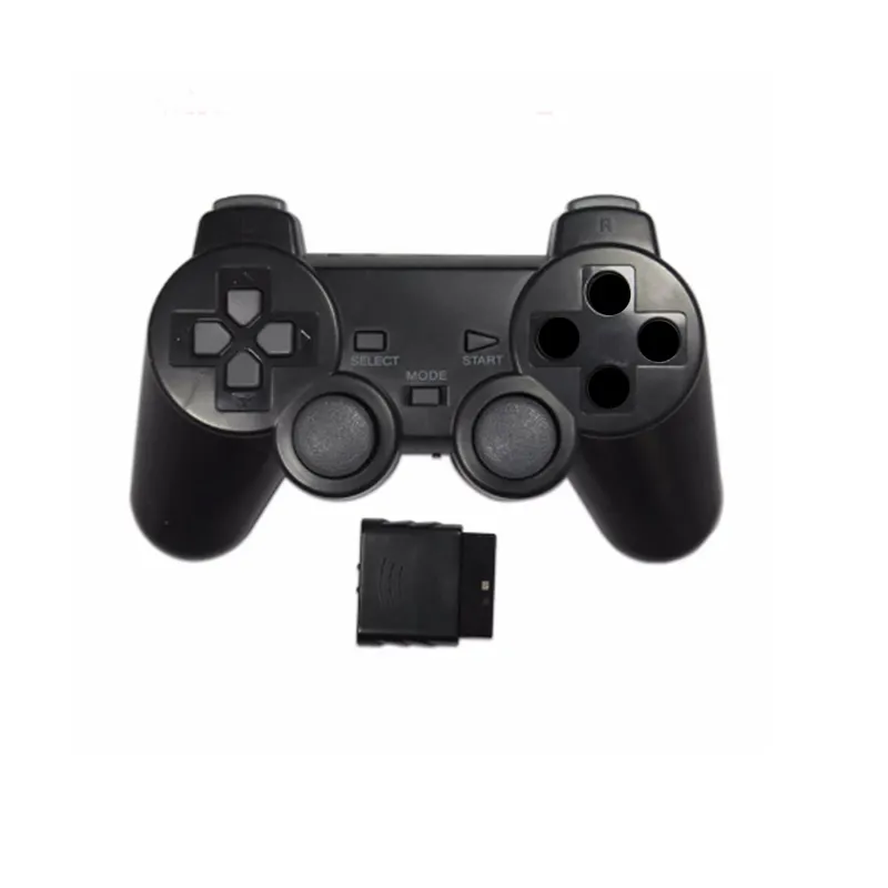 Прозрачный цветной беспроводной геймпад для PS2 контроллер 2,4G Вибрационный джойстик для PS 2 консоли