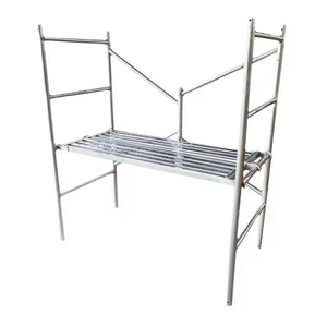 Andamio de acero galvanizado móvil de dos capas moderno para Taller de almacén y hotel con acceso de escalera - Product Image 2