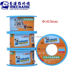Mekanik 0.3/0.4/0.5/0.6/0.8mm Sn42/bi58 kurşunsuz lehim kalay tel rulo 40g Soudure Etain kaynak lehimleme tel akı onarım - Product Image 4
