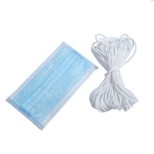 <strong>Colorful</strong> 3mm 4mm 5mm Spandex Round/flat <strong>Elastic</strong> Ear Loop/rope/cord/<strong>string</strong>/band/tape/earloop for Facemask - Product Image 1