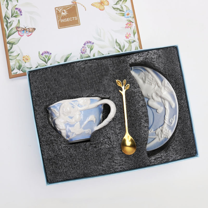 blue-cup and saucer