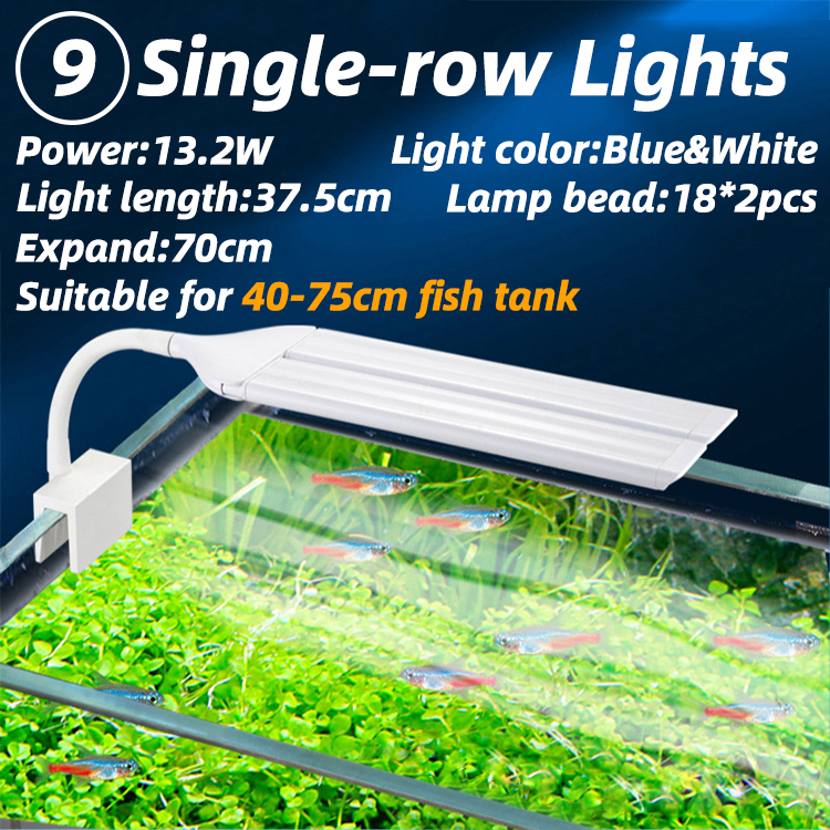 13.2W-Lumières à une rangée bleues et blanches