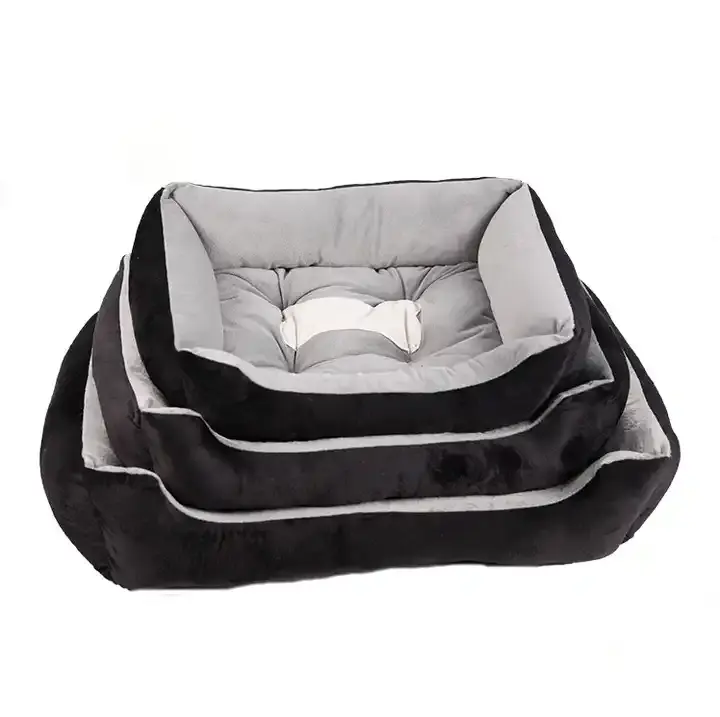 Vendita calda di lusso in peluche caldo e morbido cotone rettangolo lavabile inverno Pet cane letto per gatti letto ortopedico per dormire