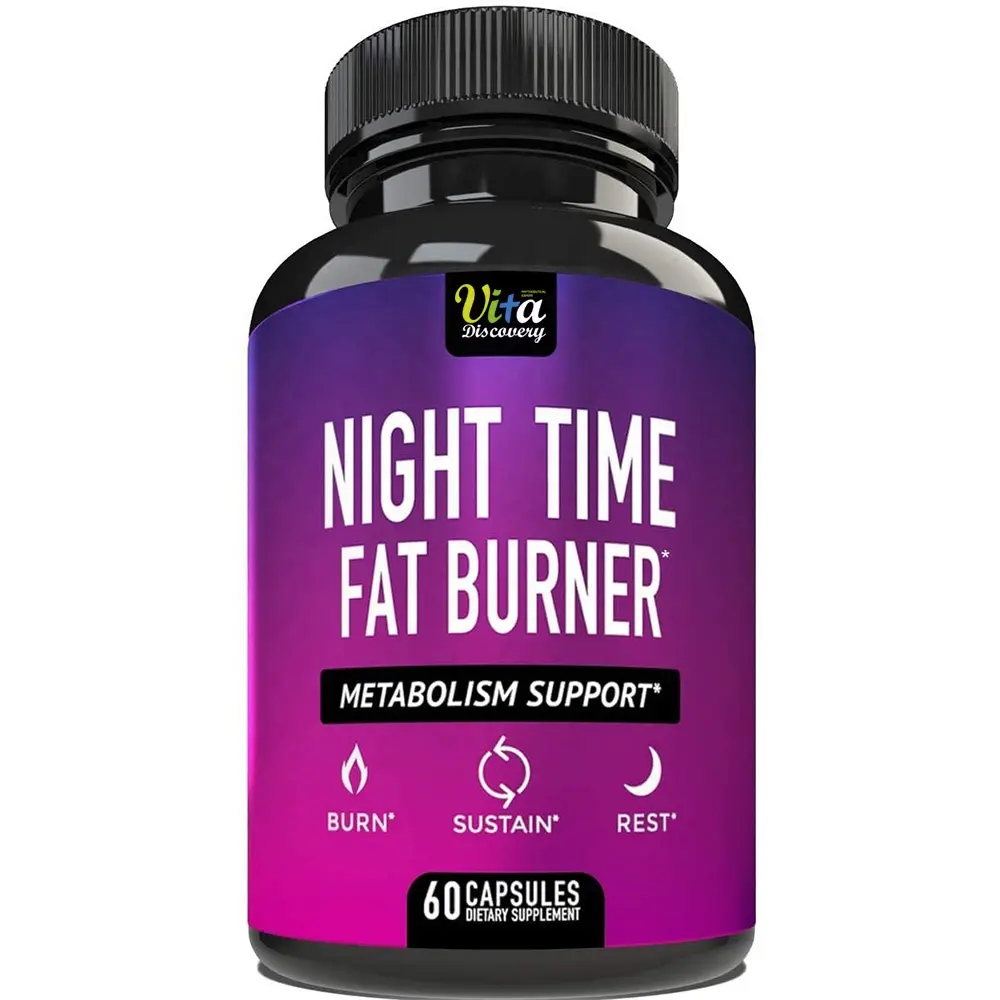 Estratto di chicchi di caffè verde vitamina D3 Night Time Fat Burner capsule pillole dietetiche per la perdita di peso per uomini e donne