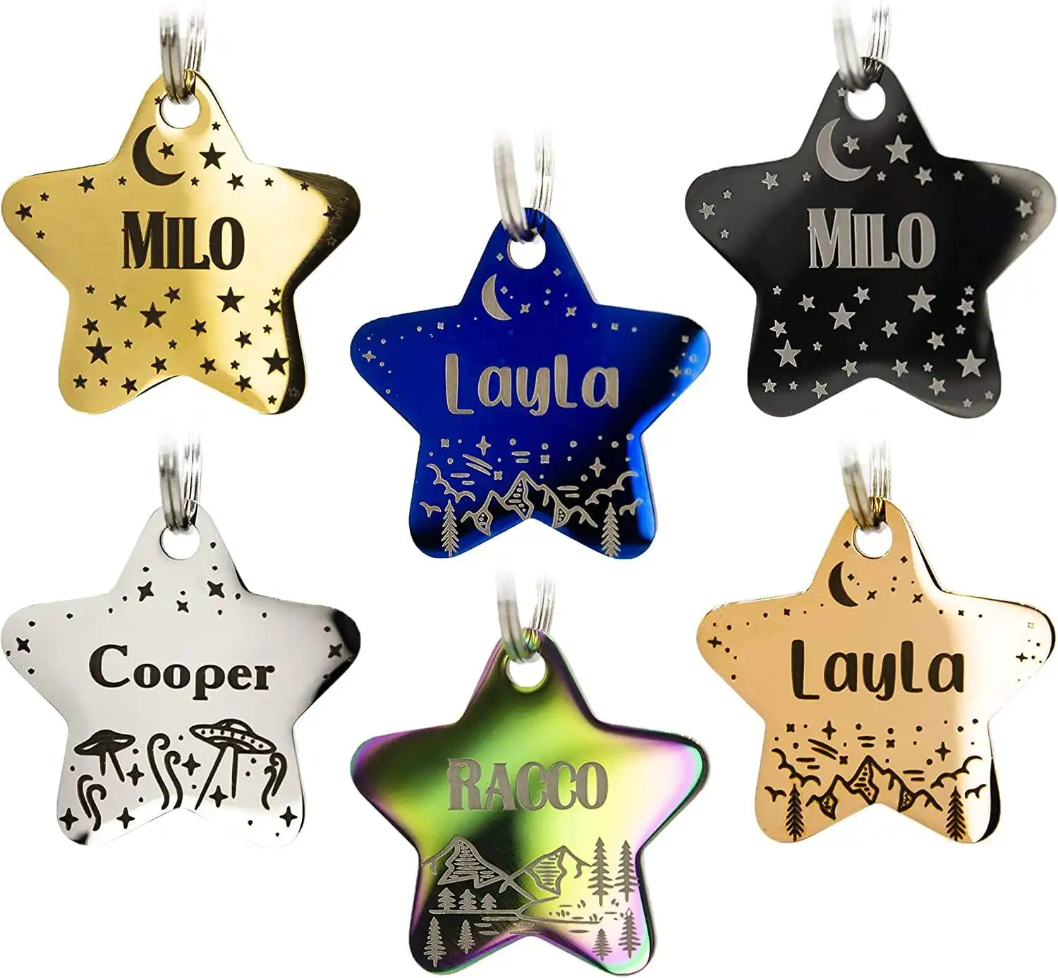 Alta qualidade personalizado gato orelha metal aço Inoxidável em branco pet metal tag Em branco dog tag/dog tag gravura populares